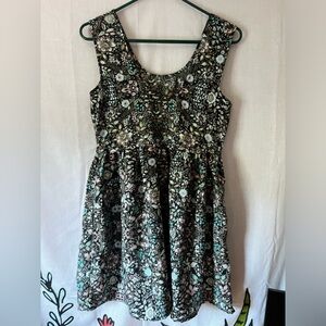 Billabong women’s floral sleeveless mini dress w/ POCKETS size small petite